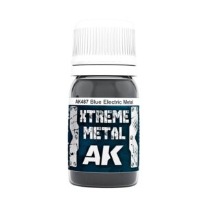 Xtreme Metal AK487 Blue Electric Paint for a high-quality metallic finish on models.