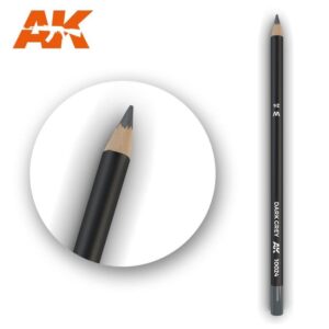 AK Tools Dark Grey Art Pencil: sleek design for precision lines and shading in craft projects.