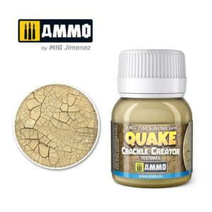 AMMO Quake Crackle Creator adds realistic textures to miniatures with intricate crackle effects.