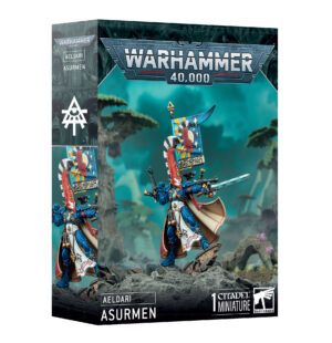 Asurmen Aeldari Miniature Box Set for Warhammer 40,000: Striking design and intricate details.