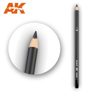 Stylish black colored pencil, designed for precision and creativity, perfect for artists and hobbyists.