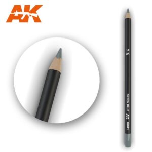 AK Green Blue colored pencil: sleek design, vibrant color, perfect for detailed artistic work.