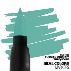 Vibrant turquoise marker with broad tip, ideal for creative projects and artistic applications.