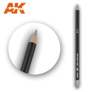 AK Neutral Grey colored pencil with sleek design, ideal for detailed artistic work.