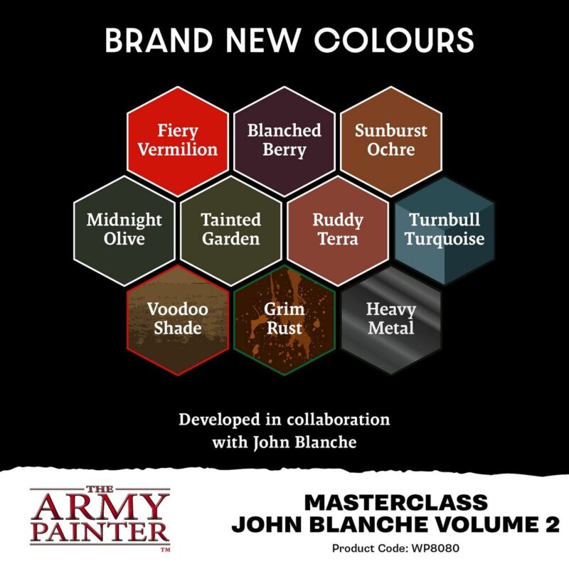 Discover nine vibrant new paint colors from The Army Painters John Blanche Volume 2 collection.