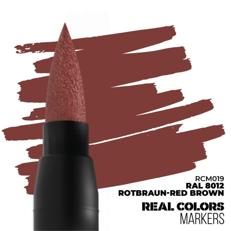 Precision Rotbraun lip nib, vibrant swatch, sleek matte finish, quality by REAL COLORS.