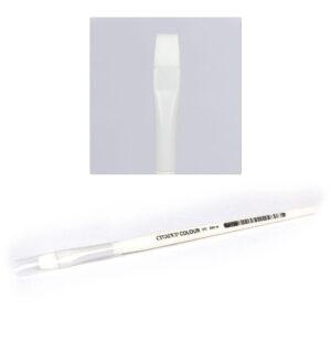 Sleek white coloring marker with square nib, perfect for artists seeking precision and versatility.